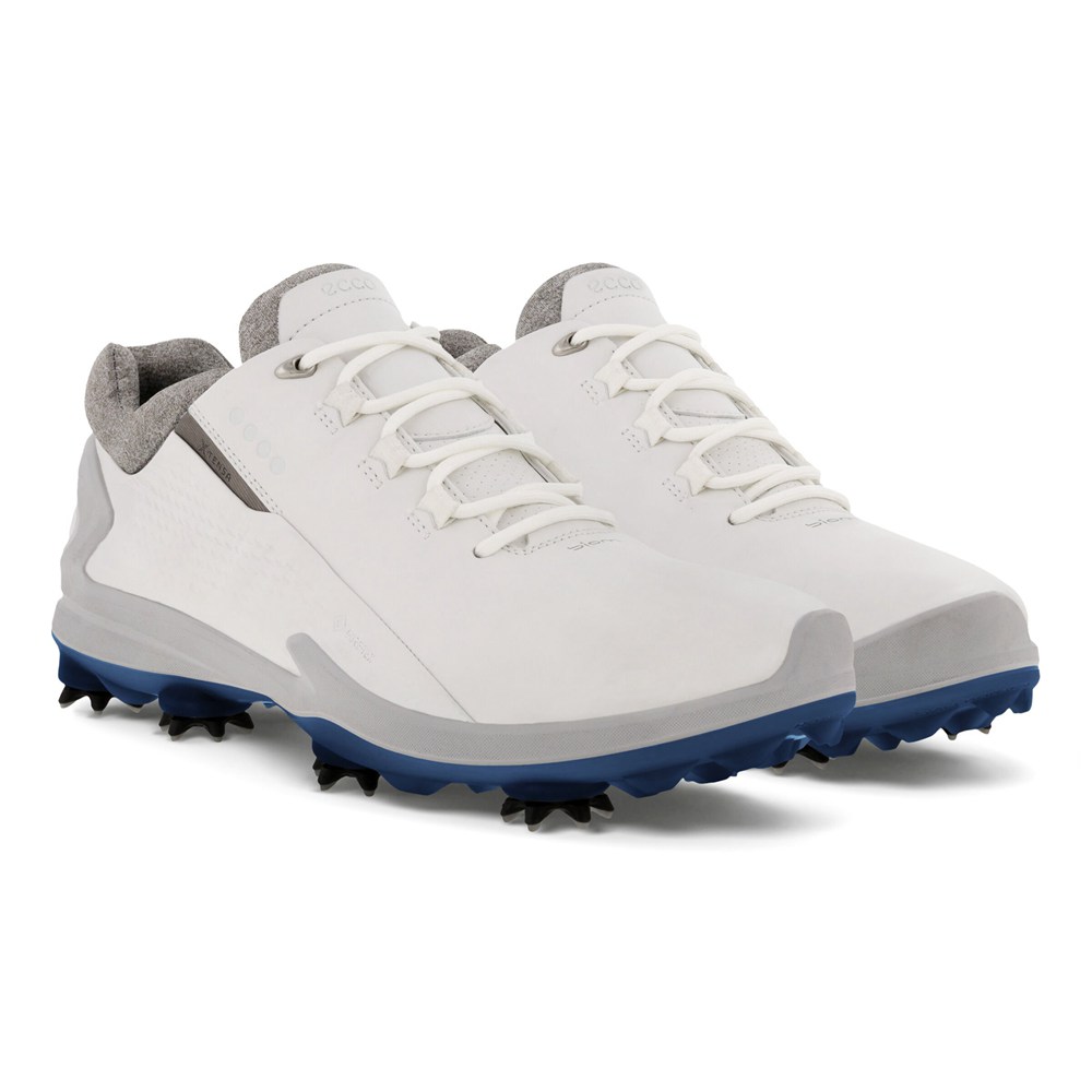 Zapatos De Golf Hombre - ECCO Biom G3 Cleated - Blancos - SOD695301